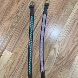 Two Vineyard Vine belts